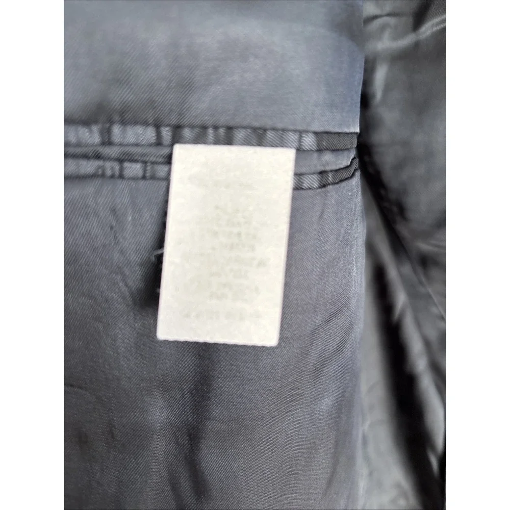Lauren Ralph Lauren Blazer Mens 48L Charcoal Pinstripe Wool Sport Coat‎ Jacket